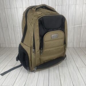 NRA Backpack Nylon Desert Tan 18 inch Computer Bag Travel Tactical Heavy Duty